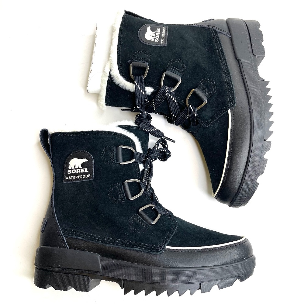 SOLD Sorel Tivoli IV WP Black Waterproof Insulated Boot Size 9 NWOB